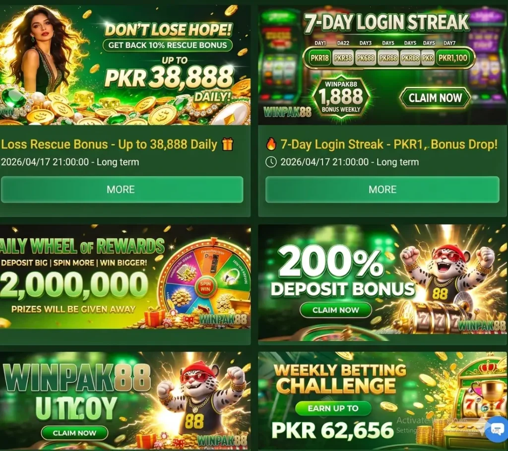winpak88 promotions