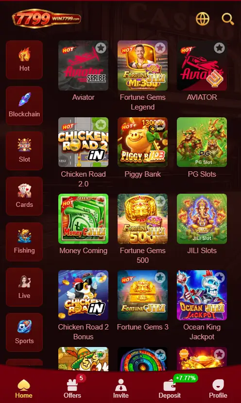 win7799 hot games