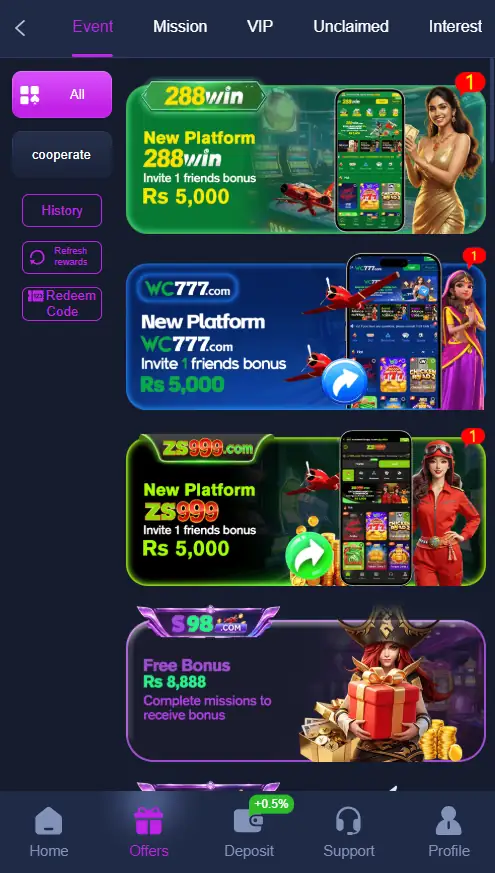 s98 promotions