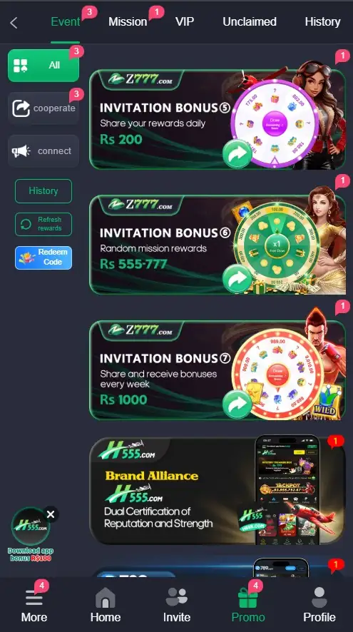 z777 promotions