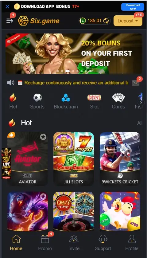 six game homepage